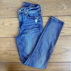 7 For All Mankind The Ankle Skinny Jeans Size 24